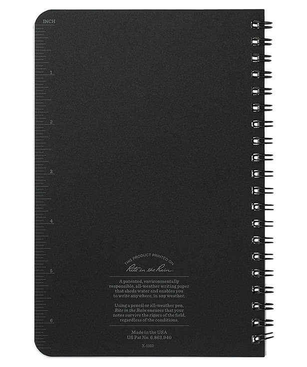 Rite in the Rain Hard Cover Side Spiral Notebook