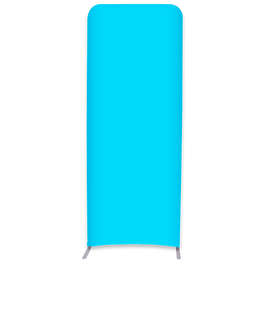 Full Color 36.5" x 91.25" Eurofit Straight Wall Display Kit - Color: Columbia Blue