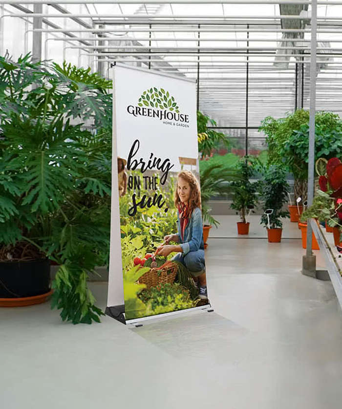 Full Color 34.3" x 81.5" Element Retractable Banner Kit