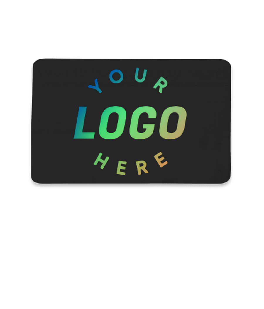 Full Color Travel Soft 3-in-1 Microfiber Mouse Pad in Black