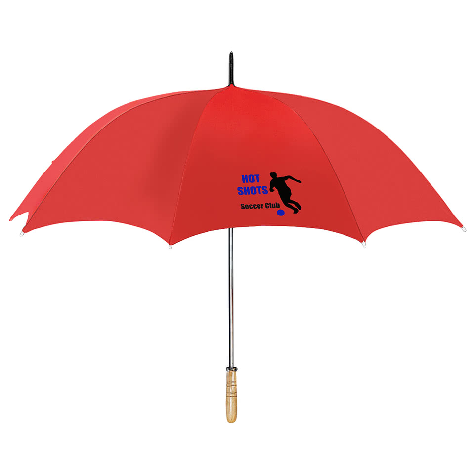 Recycled Golf Umbrella in red