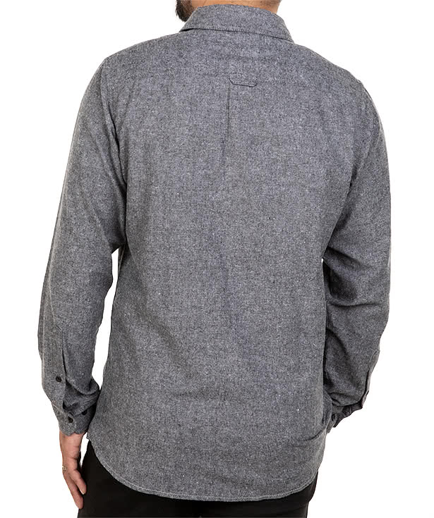 Burnside Solid Flannel Long Sleeve Shirt