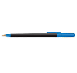 BIC Antimicrobial Round Stic Pen (black ink) - Color: Black / Blue