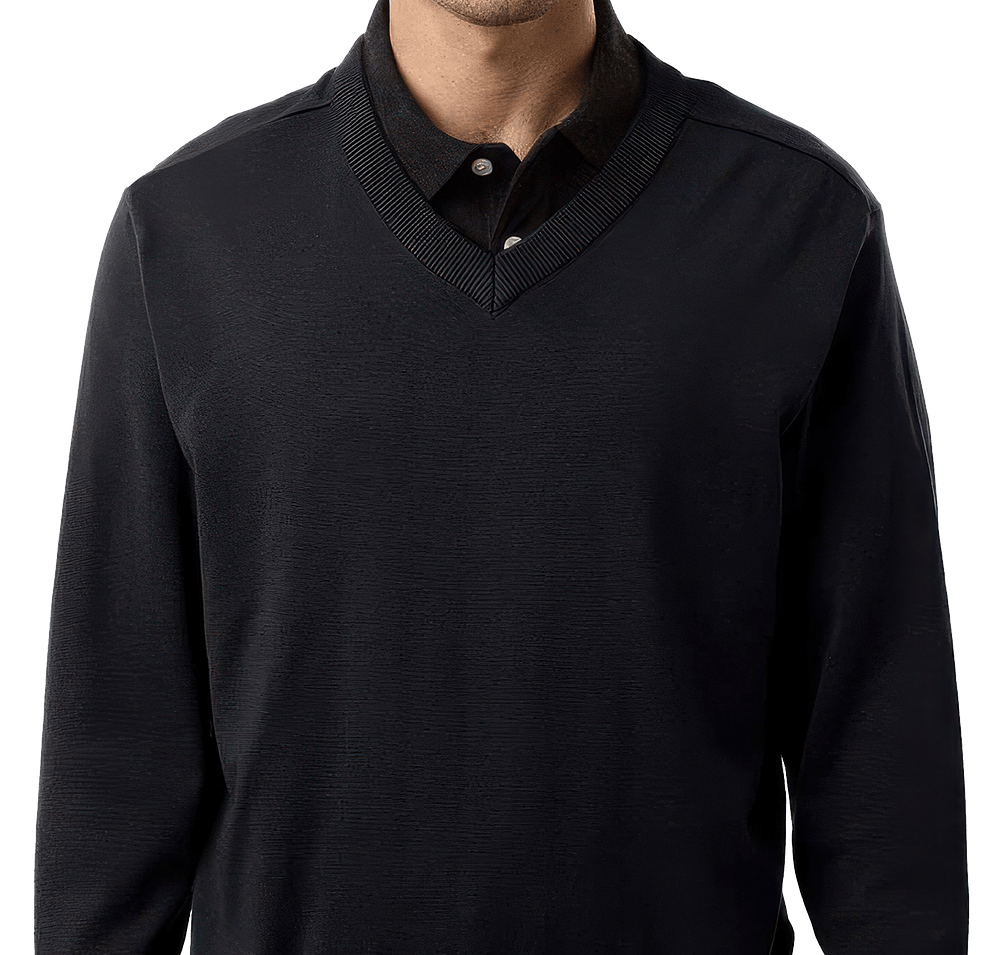 Devon & Jones New Classics Recycled V-Neck Sweater - Printed-default