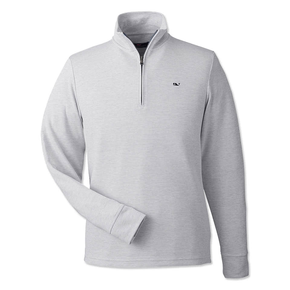Vineyard Vines Saltwater Logo Quarter Zip Sweatshirt