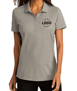 Port Authority Women's SuperPro React Polo - Embroidered - Color: Gusty Grey