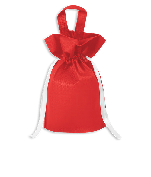 Goodie Drop Recycled Non-Woven Gift Sack in RED