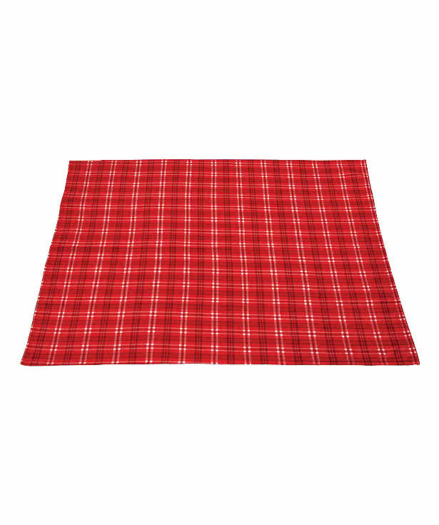Plaid Fleece Throw Blanket