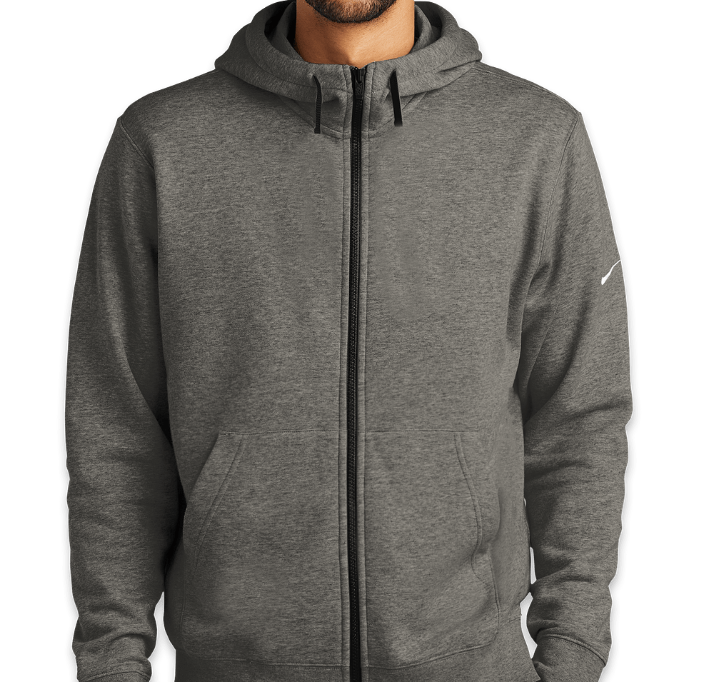 Nike Club Fleece Sleeve Swoosh Zip Hoodie-default