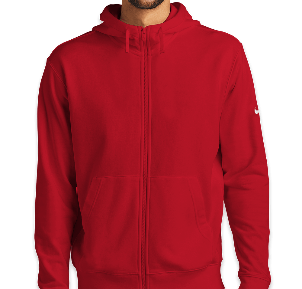 Nike Club Fleece Sleeve Swoosh Zip Hoodie-default