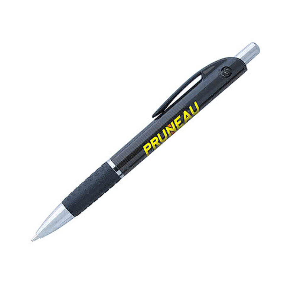 Souvenir Translucent Image Grip Pen (black ink) in Black