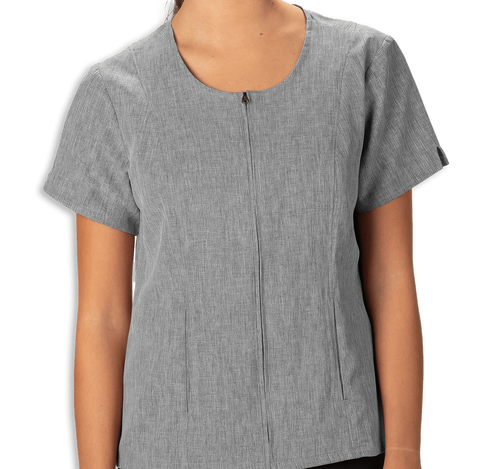 Edwards Women's Melange Scotchgard Treated Full Zip Tunic-default