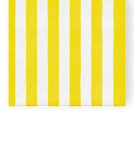 Port Authority Midweight Screenprinted Cabana Stripe Beach Towel - Color: Sunflower Yellow