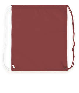 Spirit Two-Tone Drawstring Bag - Color: Maroon / White