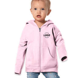 Rabbit Skins Toddler Fleece Zip Hoodie - Color: Pink