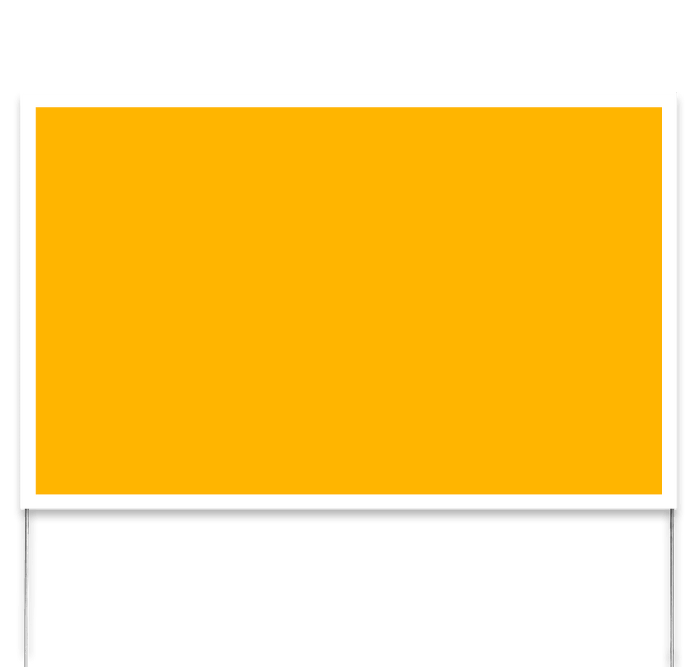 Full Color 22" x 14" Poster Yard Sign with Metal Frame-default