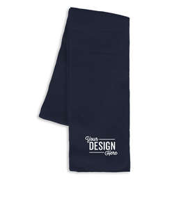 Sportsman Solid Knit Scarf - Color: Navy