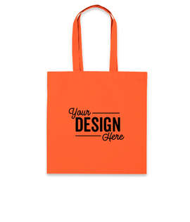 Lightweight 100% Cotton Tote - Color: Orange