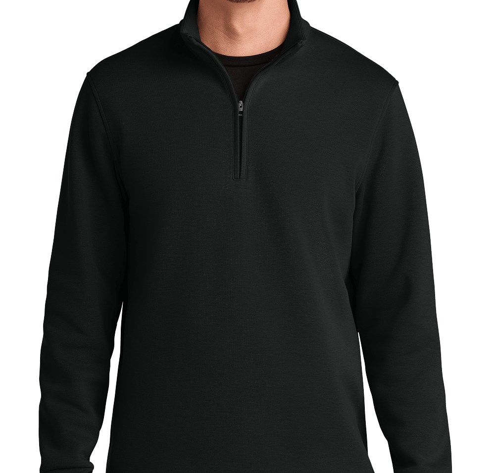 Port Authority Wearever Double Pique Quarter Zip Sweatshirt-default