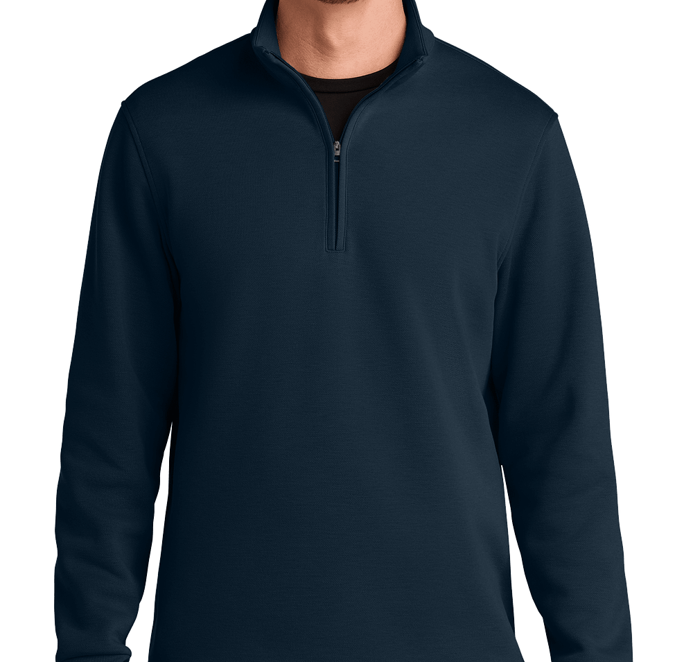 Port Authority Wearever Double Pique Quarter Zip Sweatshirt-default