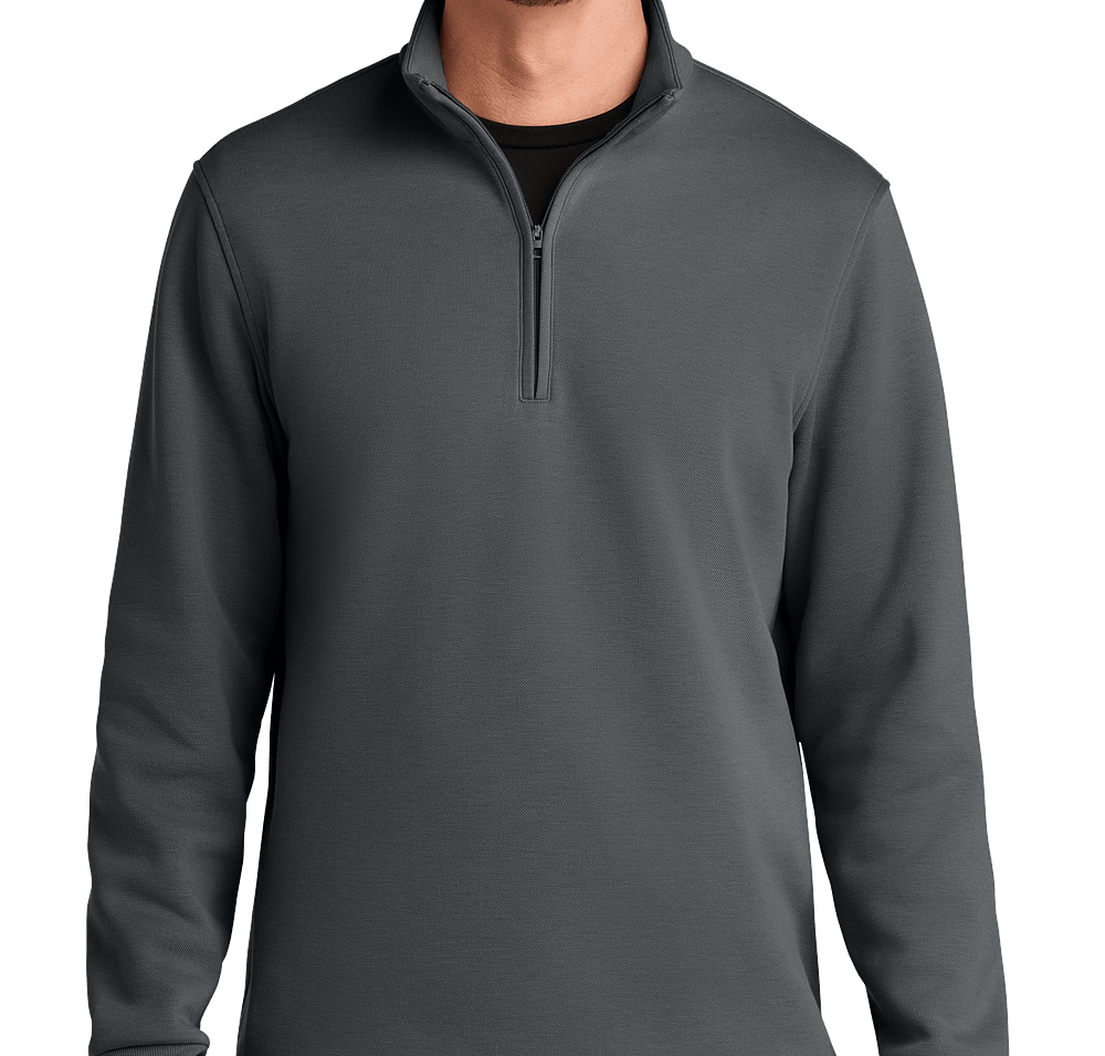 Port Authority Wearever Double Pique Quarter Zip Sweatshirt-default