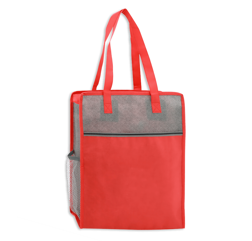Color Basics Heathered Non-Woven Tote Bag-default