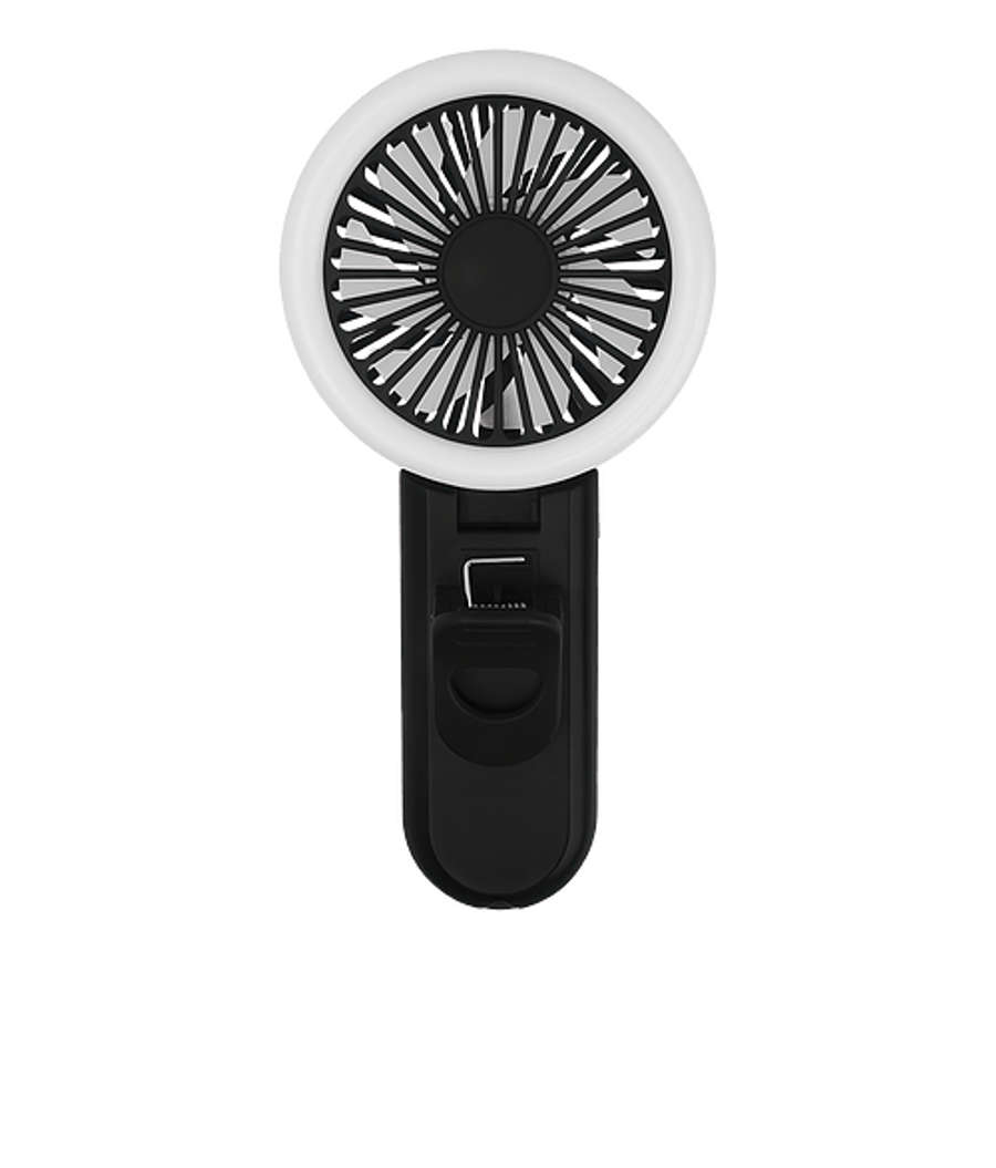 Phone & Laptop Ring Light Fan in BLACK