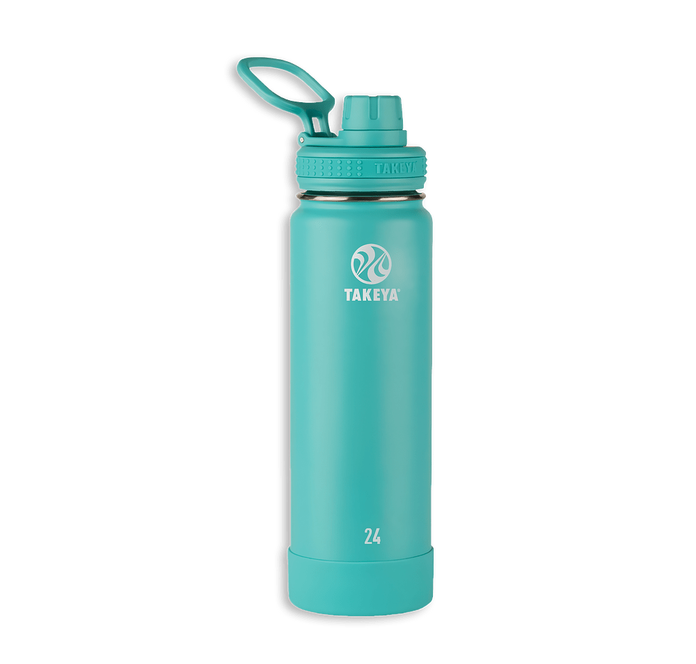 Takeya Laser Engraved 24 oz. Actives Stainless Steel Water Bottle with Spout Lid-default