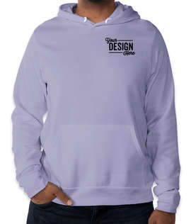 Embroidered Bella + Canvas Ultra Soft Pullover Hoodie - Color: Dark Lavender