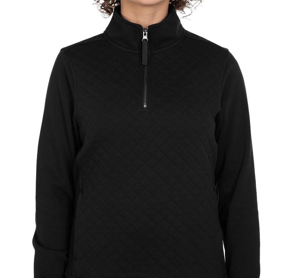 Charles River Women's Franconia Quilted Quarter Zip Sweatshirt-default