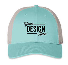 Richardson Low Profile Trucker Hat - Color: Aruba Blue / Birch