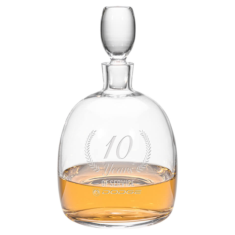 Laser Etched 34 oz. Salerno Decanter with Lid