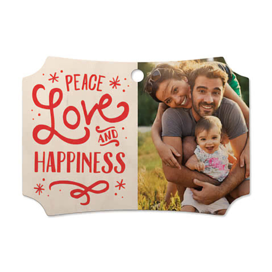 Full Color Aluminum Scalloped Corner Ornament in Aluminum