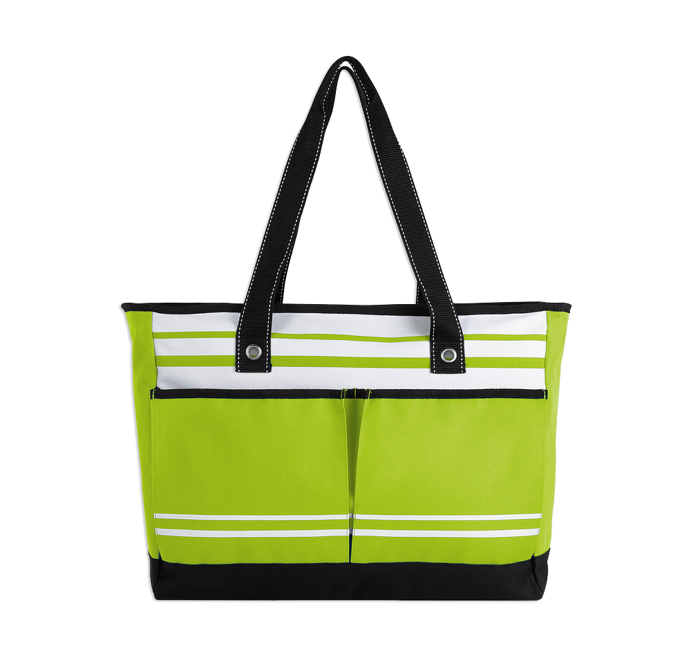 Full Color Large Two-Pocket Fashion Tote Bag-default