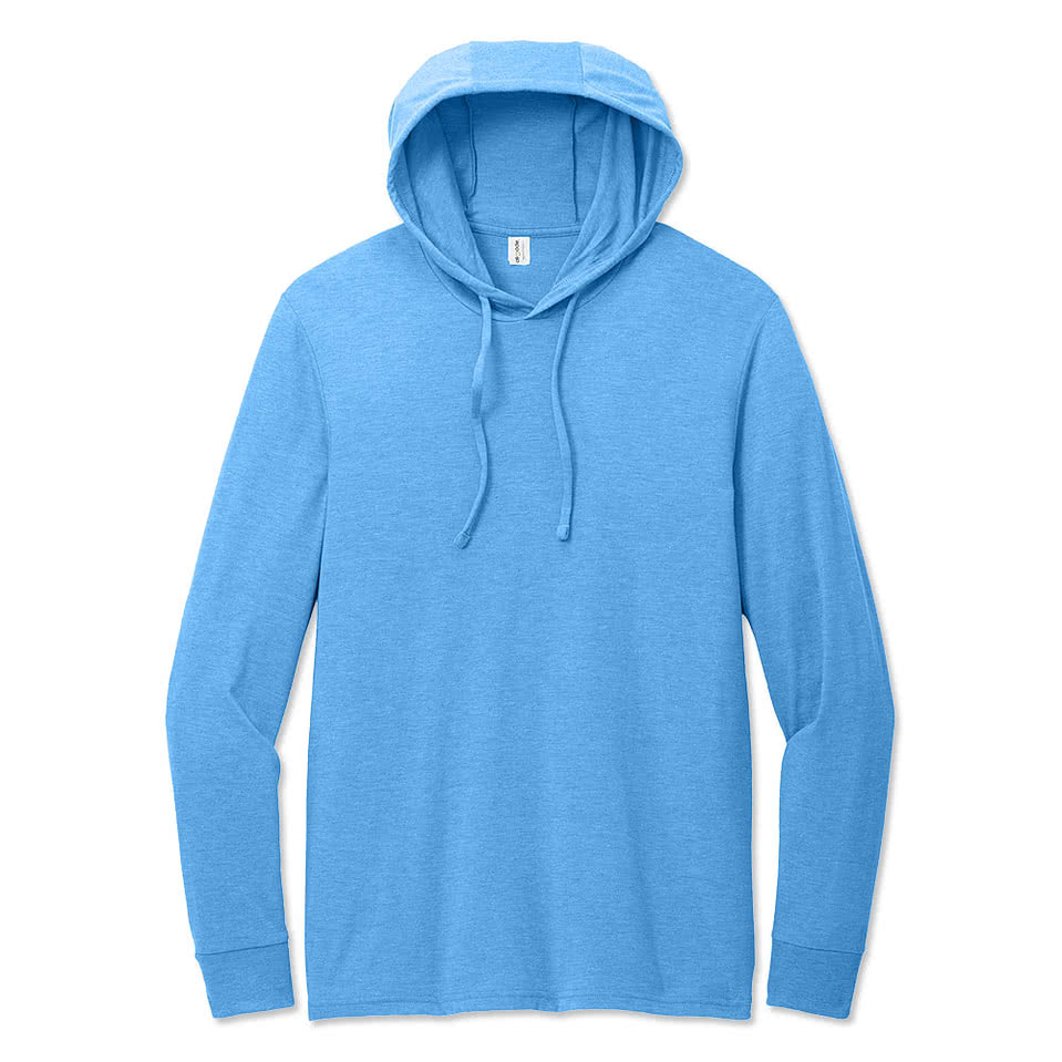 Allmade Tri-Blend Recycled Hooded Long Sleeve T-shirt
