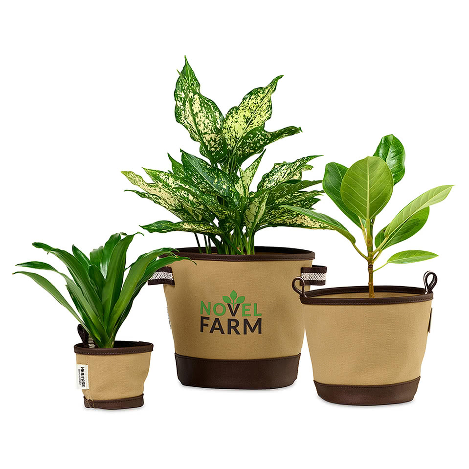 Heritage Supply Plant, Grow, and Store Trio of Plant Pots