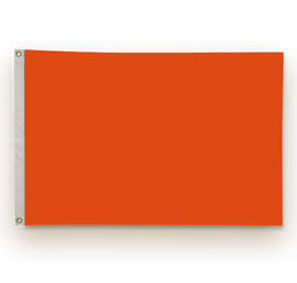 Full Color 2' x 3' Double Sided Nylon Flag - Color: Orange