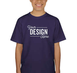 Canada - Gildan Youth 100% Cotton T-shirt - Color: Cobalt