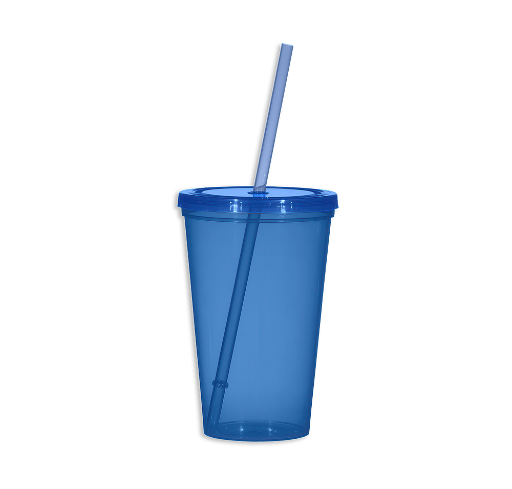 Full Color 22 oz. Sunsplash Tumbler with Straw-default