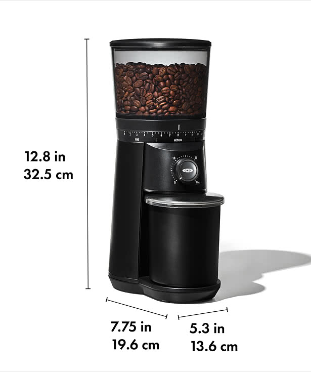 Laser Engraved OXO Brew Conical Burr Coffee Grinder