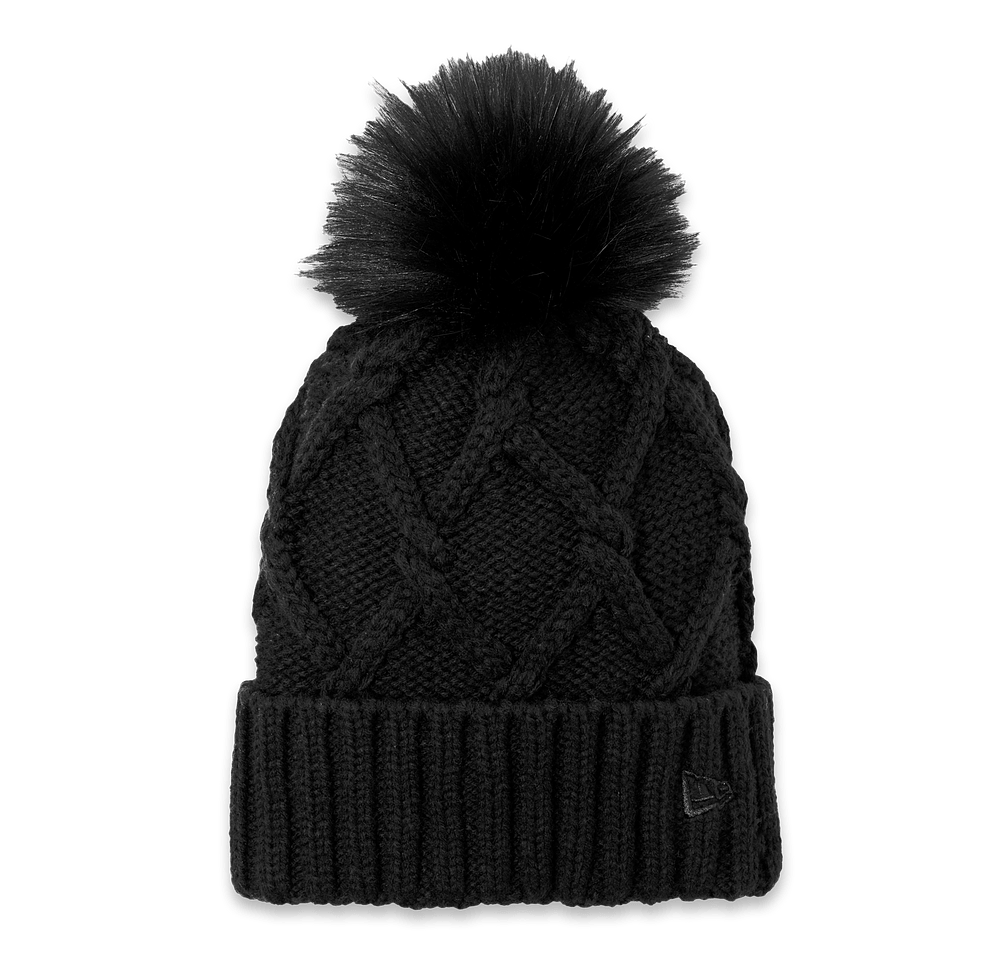 New Era Faux Fur Pom Pom Beanie-default