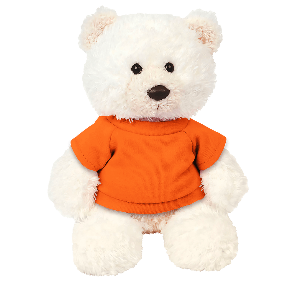 6" White Baxter Bear Plush Animal-default