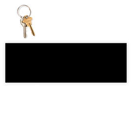 11.5 in. x 3.75 in. Rectangular Bumper Sticker - Color: Black