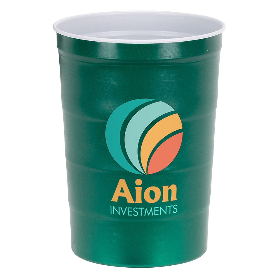 Full Color 16 oz. Halftime Steel Chill-Cup (Case of 90)