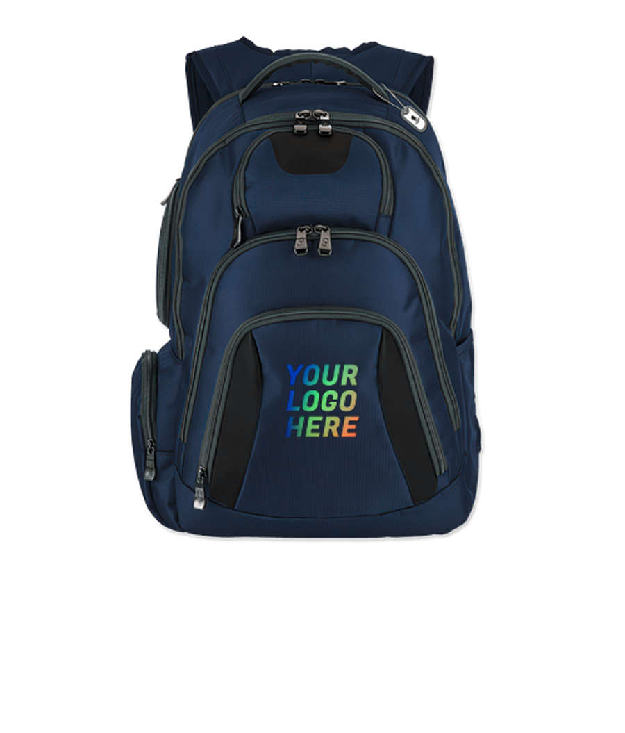 Basecamp Concourse Cross Weave 17" Computer Backpack in Navy