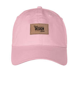 Ahead Largo Washed Twill Baseball Hat with Tan Rectangle Patch - Color: Lua Rosa