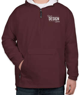 Charles River Classic Hooded Packable Anorak - Color: Maroon
