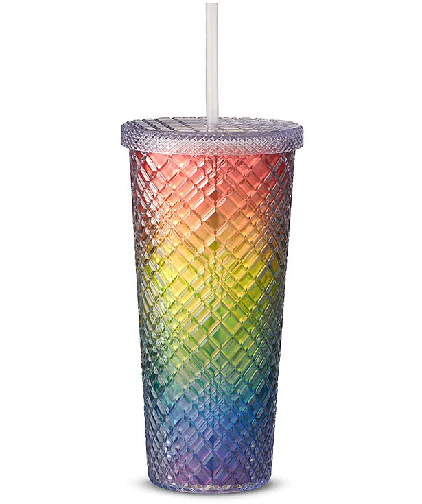 22 oz. Sparkle Insulated Tumbler with Straw