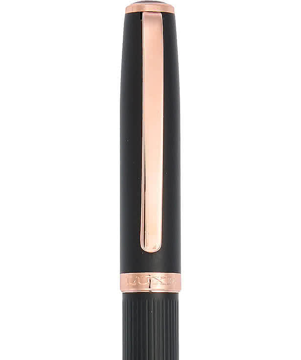 Laser Engraved Luxe Recycled Matte Rollerball Gel Pen (black ink)