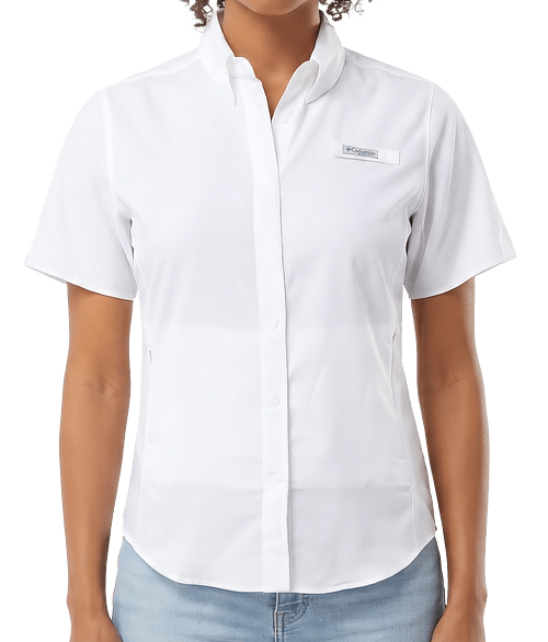 Columbia Women's PFG Tamiami II Short Sleeve Shirt in White